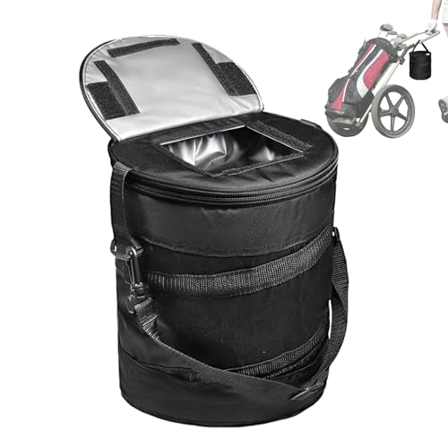 Nevera de golf, portátil con gran capacidad, bolsa térmica Oxford para carrito de golf con correa ajustable, para almuerzo, golfista, viajes, camping, comida, bebidas, agua