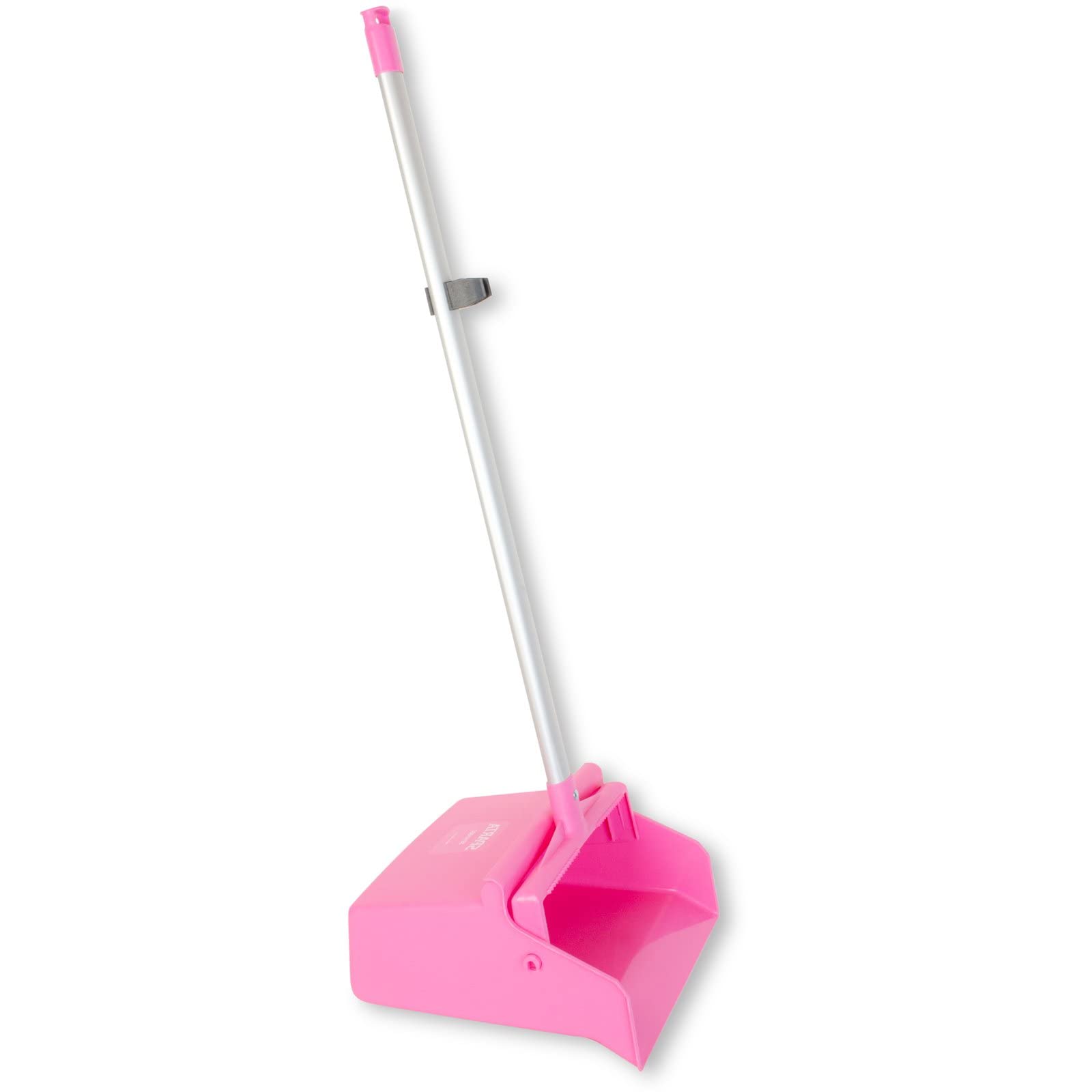 Sparta Pelle à poussière Verticale avec poignée en Aluminium, Bord dentelé pour peigner Le Balai, Verrouillage sécurisé avec Trou de Suspension Facile pour Un Rangement Facile, Plastique, 76,2 cm