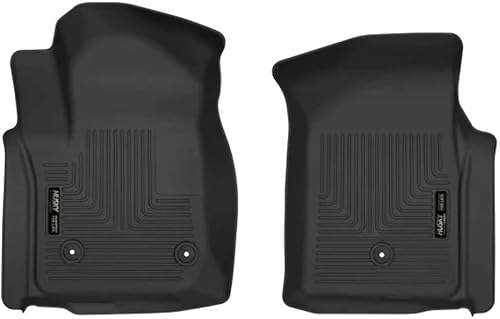 Husky Liners Serie X-act Contour Revestimientos de piso delantero - Negro 54981 Compatible con Chevrolet SilveradoGMC Sierra 1500 2019-2021