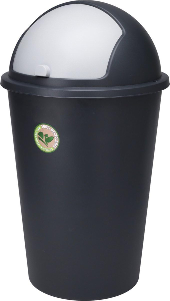 Storage Solutions Push Can, 50 Litre Capacity, Anthracite