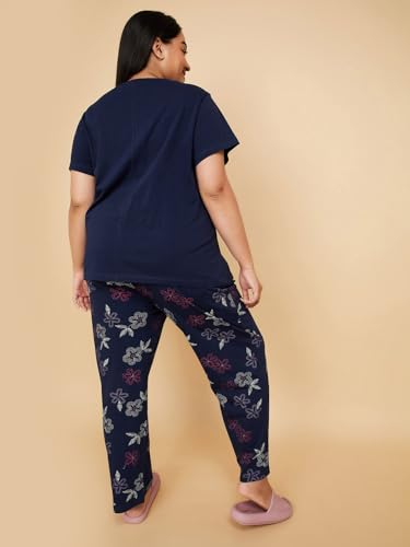 Image of Max Plus Size Women Floral Printed PJ Set