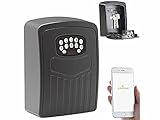 Xcase Schlüsselsafe: Mini-Schlüssel-Safe SAF-100.app mit Bluetooth und App, IP54 (Keysafe)