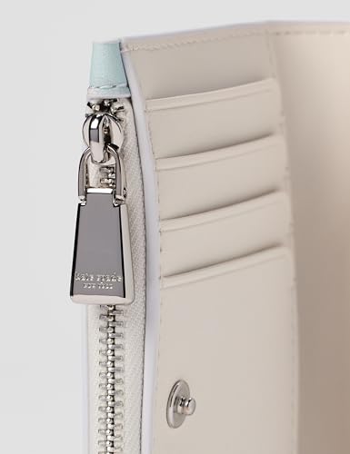 Image of kate spade new york Devin I Love You Script Embossed Leather Small Slim Bifold Wallet