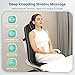 Snailax Shiatsu Massagesitzauflage mit Wärme- und Vibrationsfunktion, Massageauflage für Nacken und Schulter, Rückenmassaggerät, Massagesessel, Geschenke für Männer Frauen