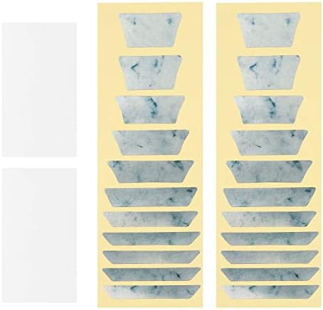 MECCANIXITY Fretboard Markers Inlay Stickers Decals for Guitars and Bass Trapezoidal Electric Guitar Fingerboard Sticker Gray Silver 2Pcs