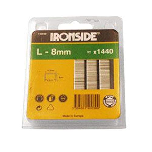 Ironside 140039 zszywki 8 mm 1440 szt. typ L, wielokolorowe