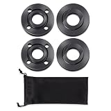 4PCS Angle Grinder Flange Nut, Premium Flange Metal Lock Nuts with Storage Bag, Compatible with Milwaukee Makita Metabo Dewalt Bosch Ryobi Black Decker 4.5' 5' 5/8-11 Replacement Part