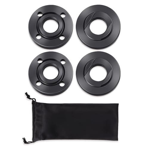 4PCS Angle Grinder Flange Nut, Premium Flange Metal Lock Nuts with Storage Bag, Compatible with Milwaukee Makita Metabo Dewalt Bosch Ryobi Black Decker 4.5" 5" 5/8-11 Replacement Part