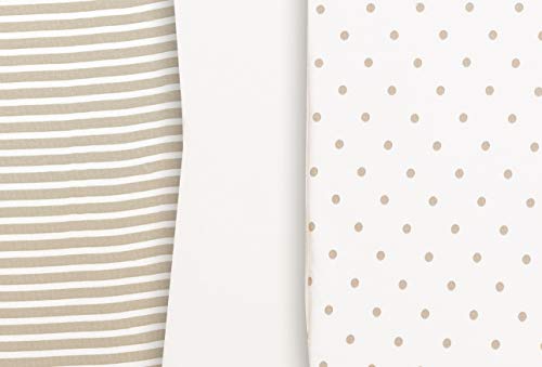 Organickid Bassinet Sheets Fitted Gots Certified Organic Cotton Non-Distracting Design Pack Of 3 #TOP7