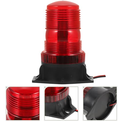 Luz estroboscópica roja LED con carcasa de PC para vehículos 7