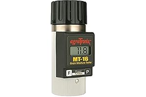 Agratronix MT-16 Portable Grain Moisture Tester with Digital Meter Display