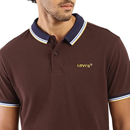 Image of Levi's Men's Regular Fit Solid Polo T-Shirt