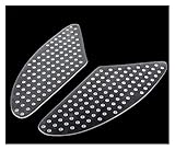 Una almohadilla protectora adhesiva para evitar que los tanques de combustible de motocicletas se dañen por equipaje.