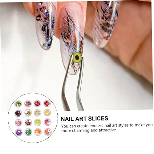 minkissy 16 Peças De Argila Macia Adesivos Para Unhas De Frutas Resina Para Fazer Unhas De Natal Ace