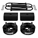 Supreme Suspensions - Dodge Dakota Lift Kit 3" Front + 2" Rear Lift Aircraft Billet Strut Spacers and Lift Blocks + U-Bolts