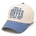 THE INSPIRATION CO. Running on Coffee Embroidered Hat - Trendy Coffee Lover Cap, Adjustable Snapback Baseball Hat (Denim)