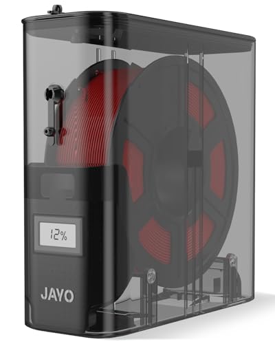 JAYO Offizielle Filament Aufbewahrungsbox Ersatz für J1 3D Druck Trockenbox für 1 Spule mit Trockenmittel & integriertes Hygrometer kompatibel mit 1 75mm & 2 85mm für PLA ABS PETG TPU