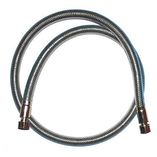 COMAP Manguera de gas natural de acero inoxidable, 2 m, validez ilimitada, conexión atornillada, S651114