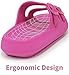 BenSorts Pillow Sandals for Women Bath Shower Shoe Fashion Sandals Pool Room House Slippers EVA Slides for Indoor Outdoor Hot Pink Men Size 5 6 Women Size 7 7.5