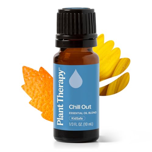 Plant Therapy Chill Out Essential Oil Blend (Formally Let It Go), 10 mL (1/3 oz), for Stress & Calming Relief, 100% Pure, Undiluted, Great for Essential Oil Diffusers