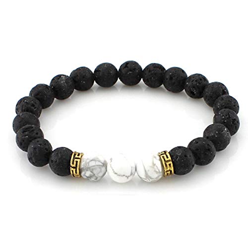 Bracelet à main rond en pierre empereur et minéraux naturels authentiques