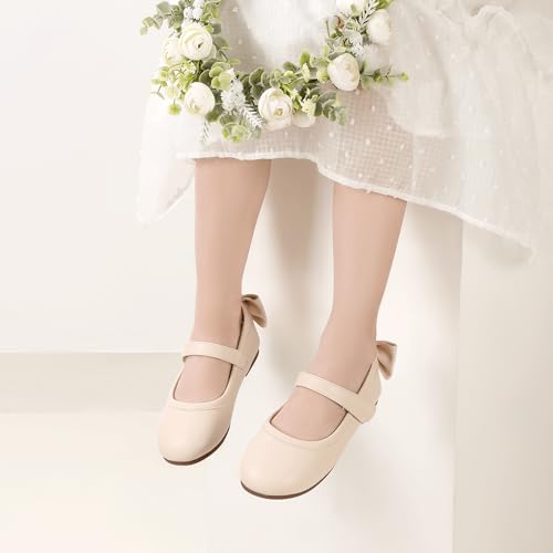 Image of PANDANINJIA Toddler Dress Shoes Flower Girls Ballet Flats