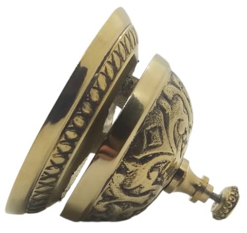 Solid Brass Victorian Style Service Desk Bell #TOP2