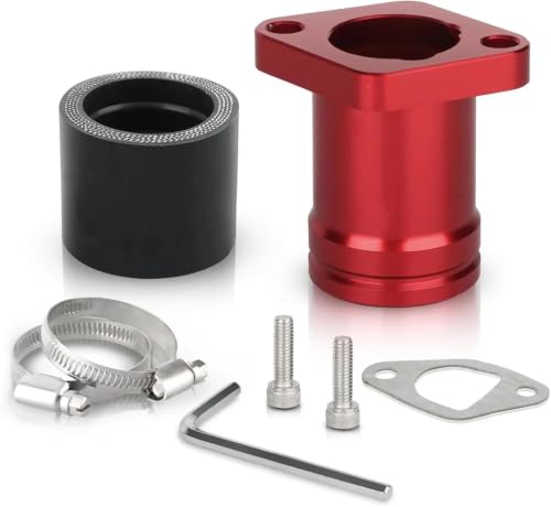 Colector de admisión rojo para motores Predator 196 212 224cc y carburadores PWK24 PE