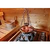 Sauna Verdampferschale Kräutertopf Edelstahl für Sauna und Spa Aroma Aufguss – 16cm, Muster: Saunaschale mit Verdampferschale inkl. Zubehör