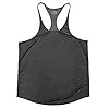 Muscle Cmdr Men's Stringer Tank Tops Bodybuilding Y-Back T-Shirts Gym Fitness Workout Training Running T-Shirts Athletic Quick Dry Top (Black,Thin Shoulder,2XL) #2