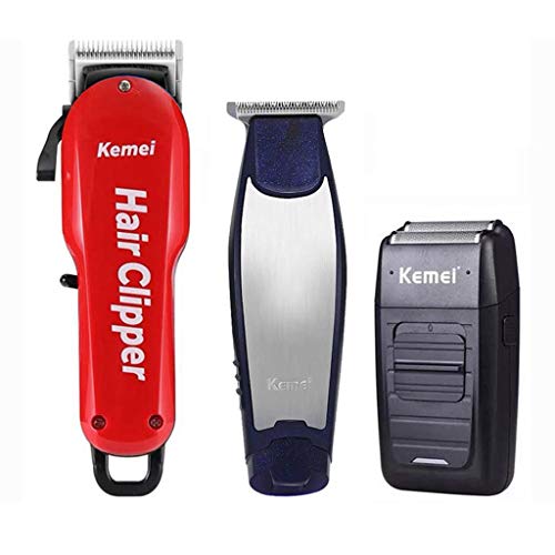 All in One Face & Body, Unisex, Rechargeable Multigroom Trimmer Kit Hair Grooming Razor Low Noise with Limit Comb Oil Bottle Sponge Small Brush Cut Cloth Hair Trimmer Set for Adults Kids