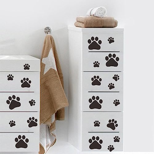 Vinilo Decorativo Pared Huellas de Perrito Negro miniatura 3