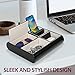 Valet Tray,Nightstand Desk or Dresser Organizer, Catch-All for Keys, Phone, Wallet, Coin, Jewelry, and More (Black / 10.34 x 2.15 x 8.19 inches) JackCubeDesign - :MK158