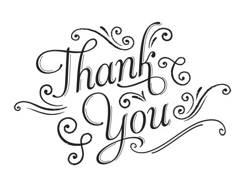 Hero Arts K5870 Wood Stamps, Thank You With Flourishes #TOP1