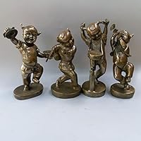ビンテージ　アート　人形　銅製　置物　インテリア　工芸品　美術品　A3019 Amazon.co.jp: 置物・オブジェ彫刻置物 銅飾り、人物彫刻、銅飾り飾り