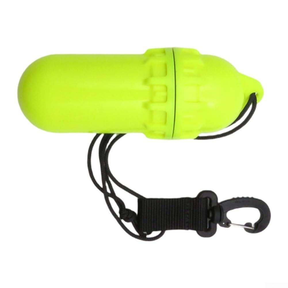 Impermeable Dry Box Cylinder ABS Buceo Key Pouch (negro)