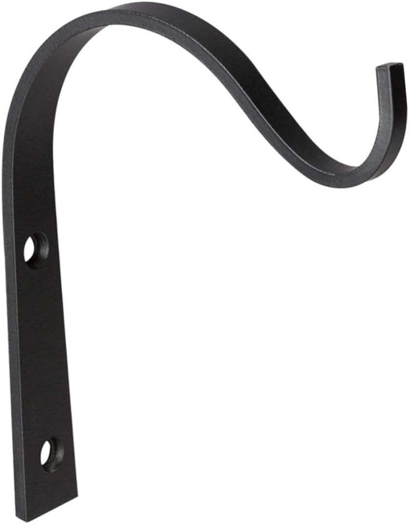 Strong Metal Hooks for Flower Baskets Wall Coat Hanger Brackets Plant Hooks Hangers Black