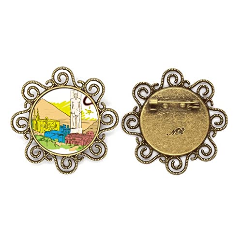 Broche fleur égypte antique cadeau d'anniversaire original fille