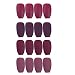 Laza 96 Pcs Colorful Fake Nails 4 Pack Coffin Ballet Purplish Red Madder Prune Mulberry Full Cover Medium Matte Artificial Acrylic Nails - Carmine Rose