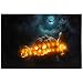 Northlight LED Lighted Spooky Halloween Jack-O-Lanterns Canvas Wall Art, 15.75" x 23.5", Orange
