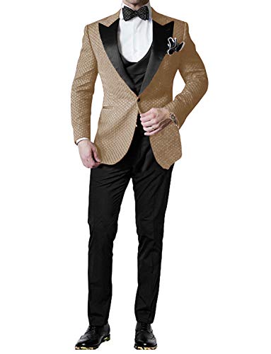 Costume de dîner de mariage unique breasted chic pour homme