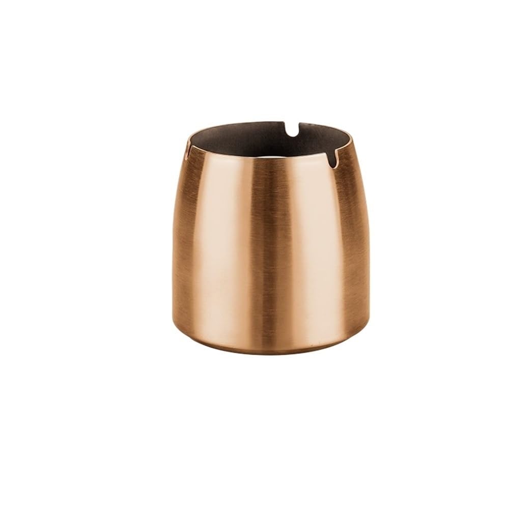 Cendrier rond en acier inoxydable pour table de bureau et maison