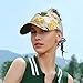 Pineapple. Print Fashion Adult Sunscreen Visor Cap,Empty Top Caps for Beach Pool Golf Tennis Unisex ﻿ Black