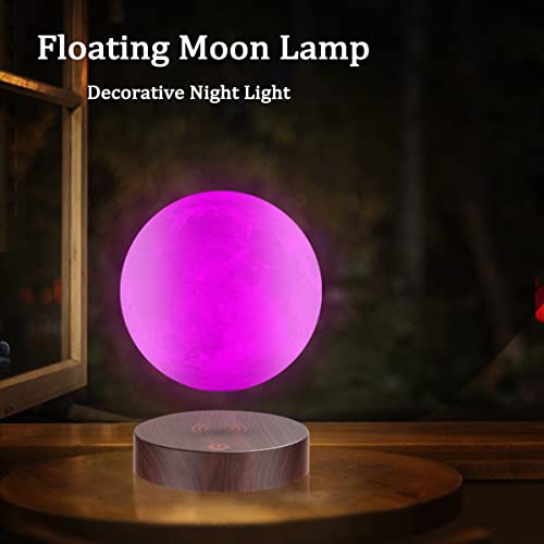 Vgazer Levitating Moon Lamp, 16 Colors 20 Models Floating Moon Lamp,Floating And Spinning In Air Freely With Adjustable Bightness Moon Night Light For Unique Gifts,Room Decor,Office Desk Tech Toys #TOP6