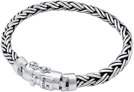 Kuzzoi Boeddha 0202182025 Zilveren herenarmband met email klaverblad Kuzzoi Boeddha 0202182025 Zilveren herenarmband met email klaverblad