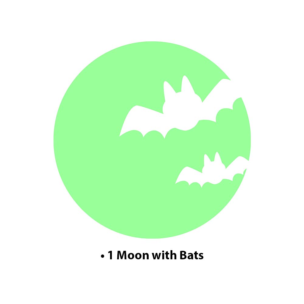Ambiance Sticker Moon with Bats - 30 x 30 cm, Moonbats, 30x30 - Image 2