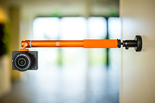 Xsories Fix/Tilt & Shoot Camera Mount System, Magnet And Suction Mounts, Detachable Angle Adjuster, Telescopic Pole, Fits All Nikon, Canon, Digital Cameras, Camera Mounts, Camera Accessories (Orange) #TOP4