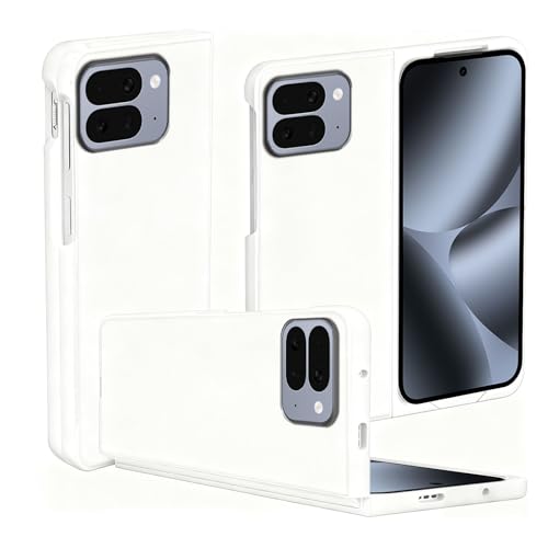 For Google Pixel 10 Pro Fold �P�[�X Google Pixel 10 Pro Fold �J�o�[ PC �y�� ���^ ���ϖ� �}�b�g���� �C�菝�h�~ �����Y�ی� ���ϖh�~ ��G��ǂ� �w��h�~ �S�ʕی� �ϏՌ��J�o�[ (�z���C�g)