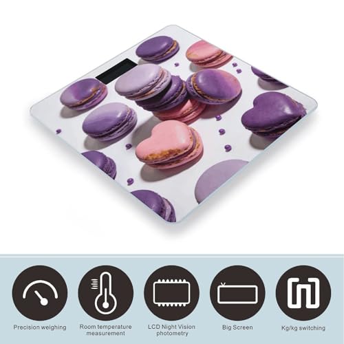 Báscula Digital Macaron Morada para Peso Corporal miniatura 3