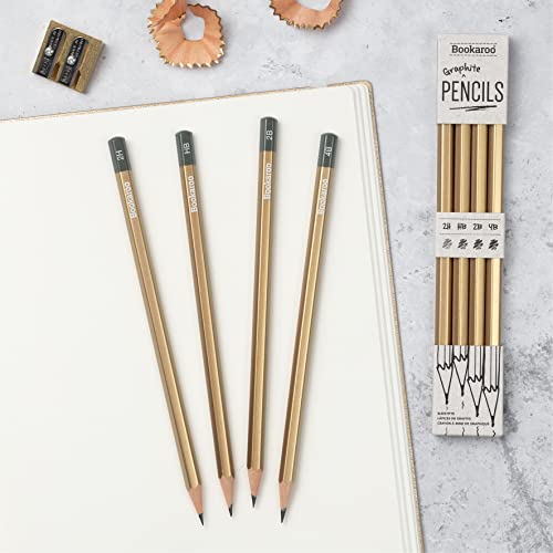 IF Bookaroo Graphite Pencils - Gold